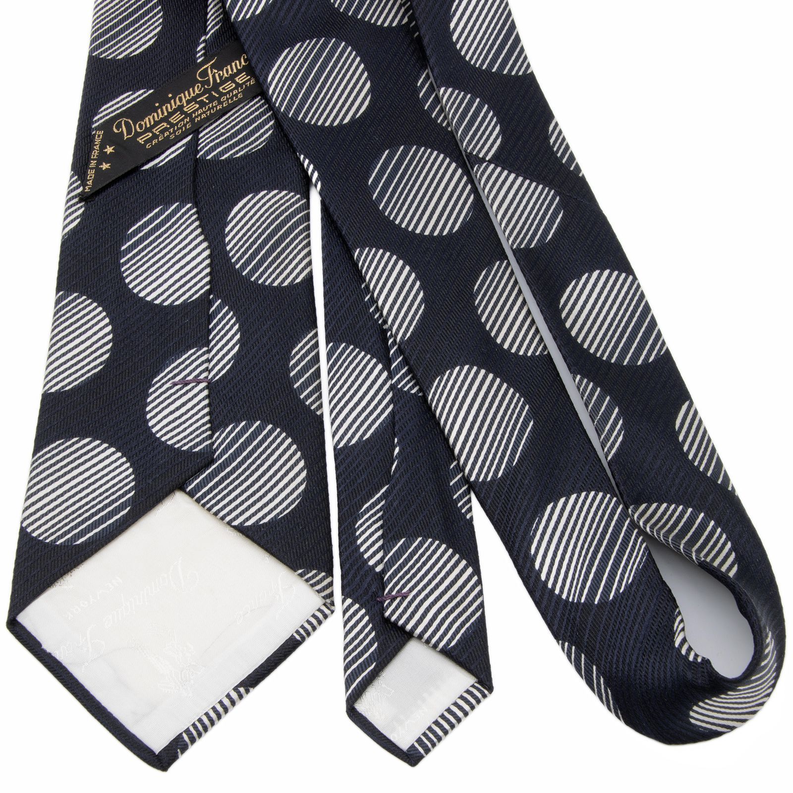 新品同様 送料無料 ドミニックフランス ネクタイ レギュラータイ