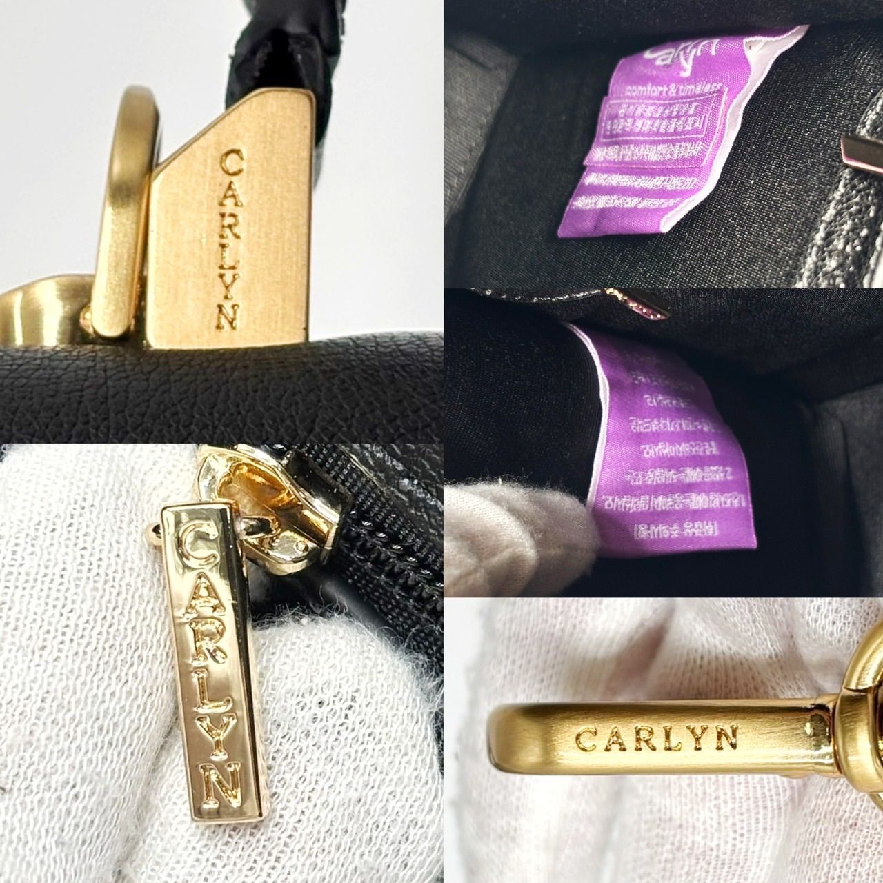 美品】CARLYN カーリン ショルダーバッグ ハンドバッグ 2way フラップ 