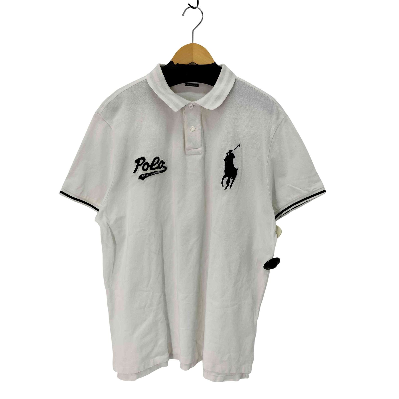 美品ポロバイラルフローレンビックポニー刺繍ロゴBLACKWATCH