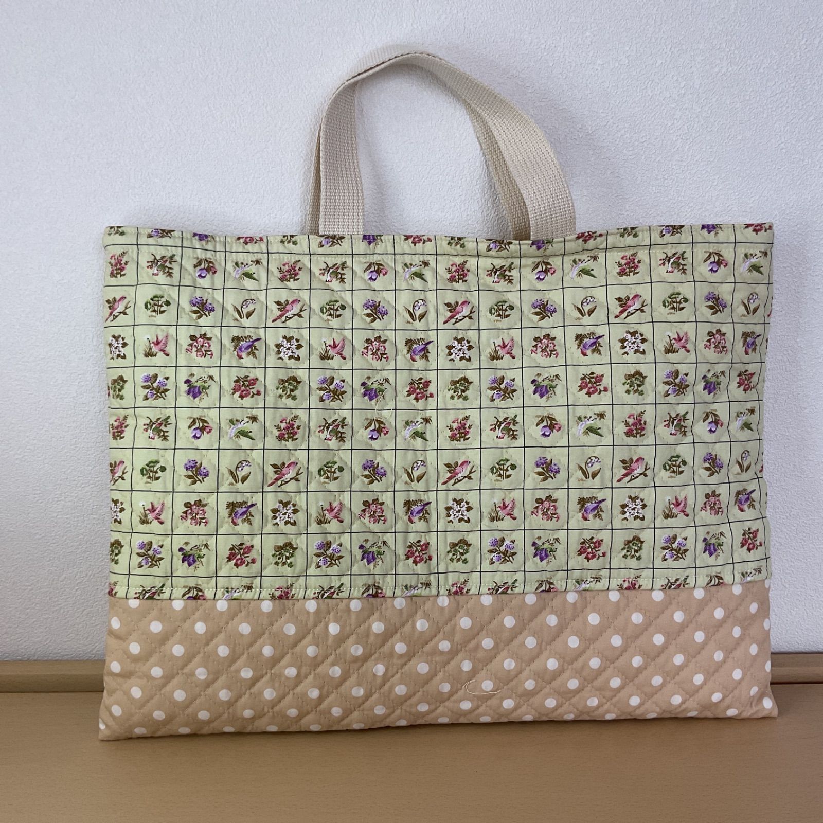 入園入学 りんりんのハンドメイド レッスンバッグ 通園バッグ 絵本袋