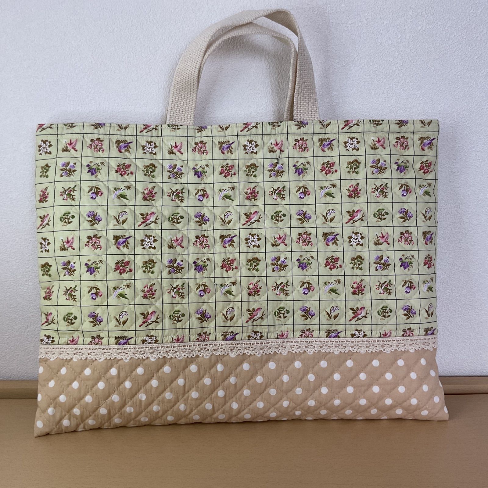 入園入学 りんりんのハンドメイド レッスンバッグ 通園バッグ 絵本袋