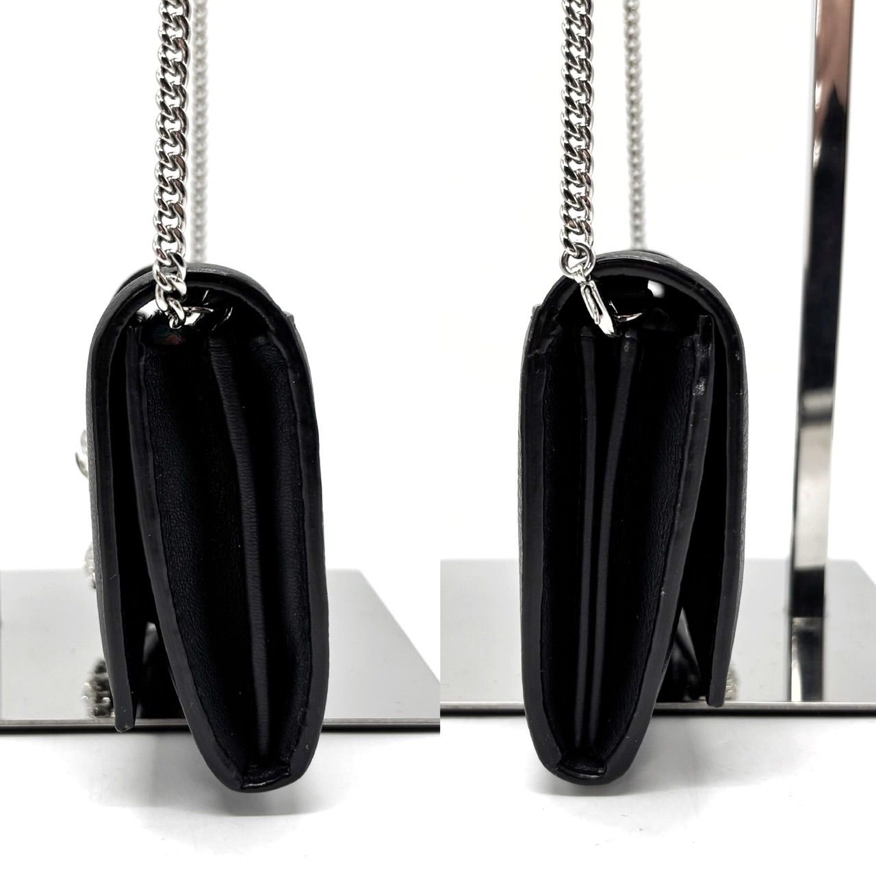 美品】Jimmy Choo ジミーチュウ シルバー チェーン ショルダーバッグ
