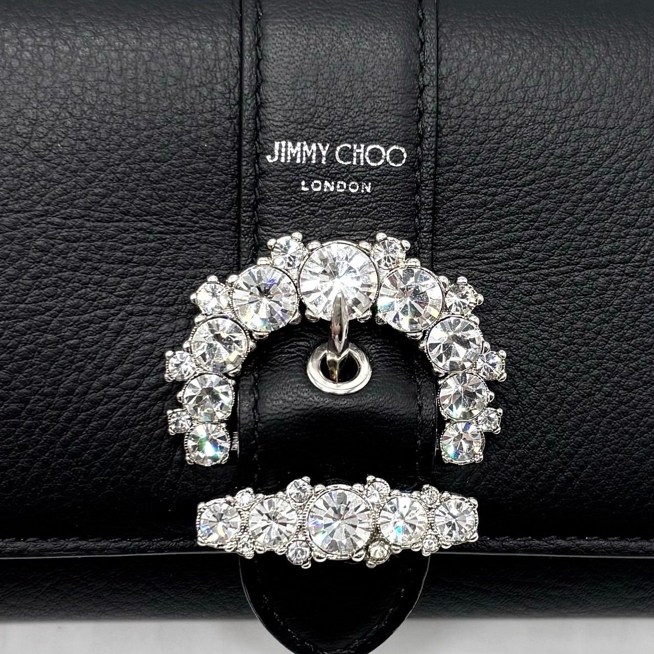 美品】Jimmy Choo ジミーチュウ シルバー チェーン ショルダーバッグ