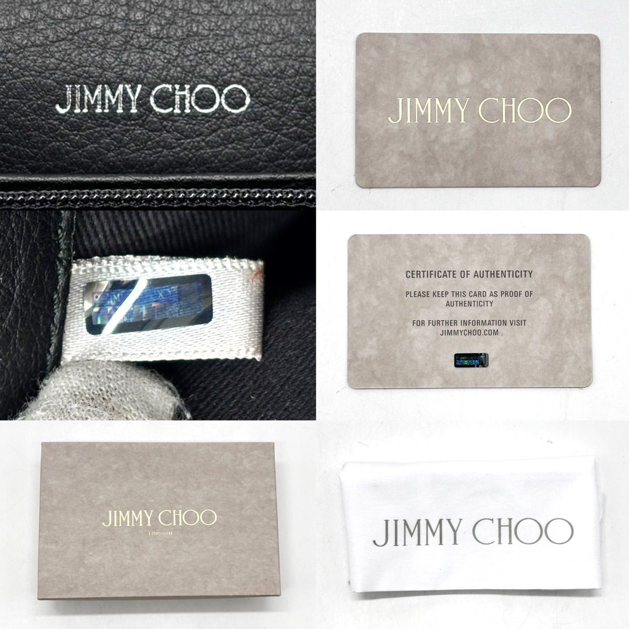 美品】Jimmy Choo ジミーチュウ シルバー チェーン ショルダーバッグ