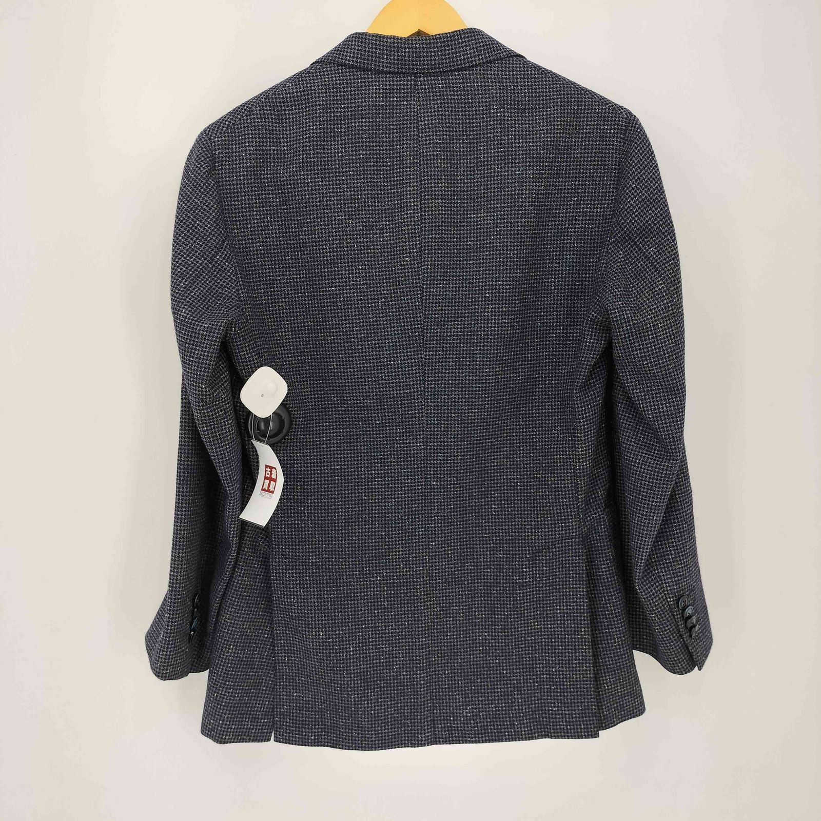 中古バルバ バルバ BARBA イタリア製 ウール混 シルク 千鳥格子 3B 