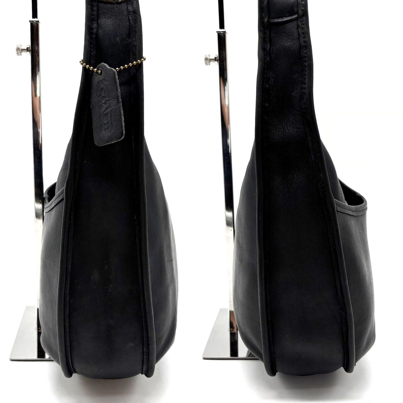 良品】 OLD COACH ergo black leather shoulder bag unisex オールド