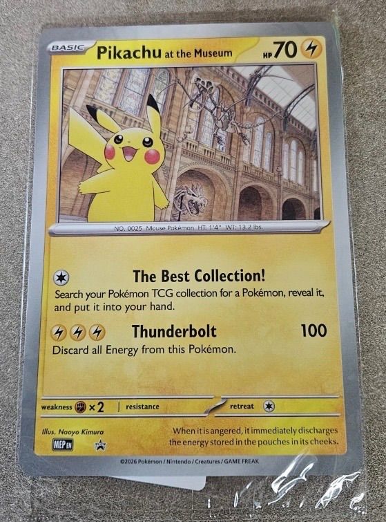 未開封 Pikachu at the Museum ピカチュウ 博物館 プロモ ポケモンカード ピカチュウ ロンドン自然博物館コラボ プロモ
