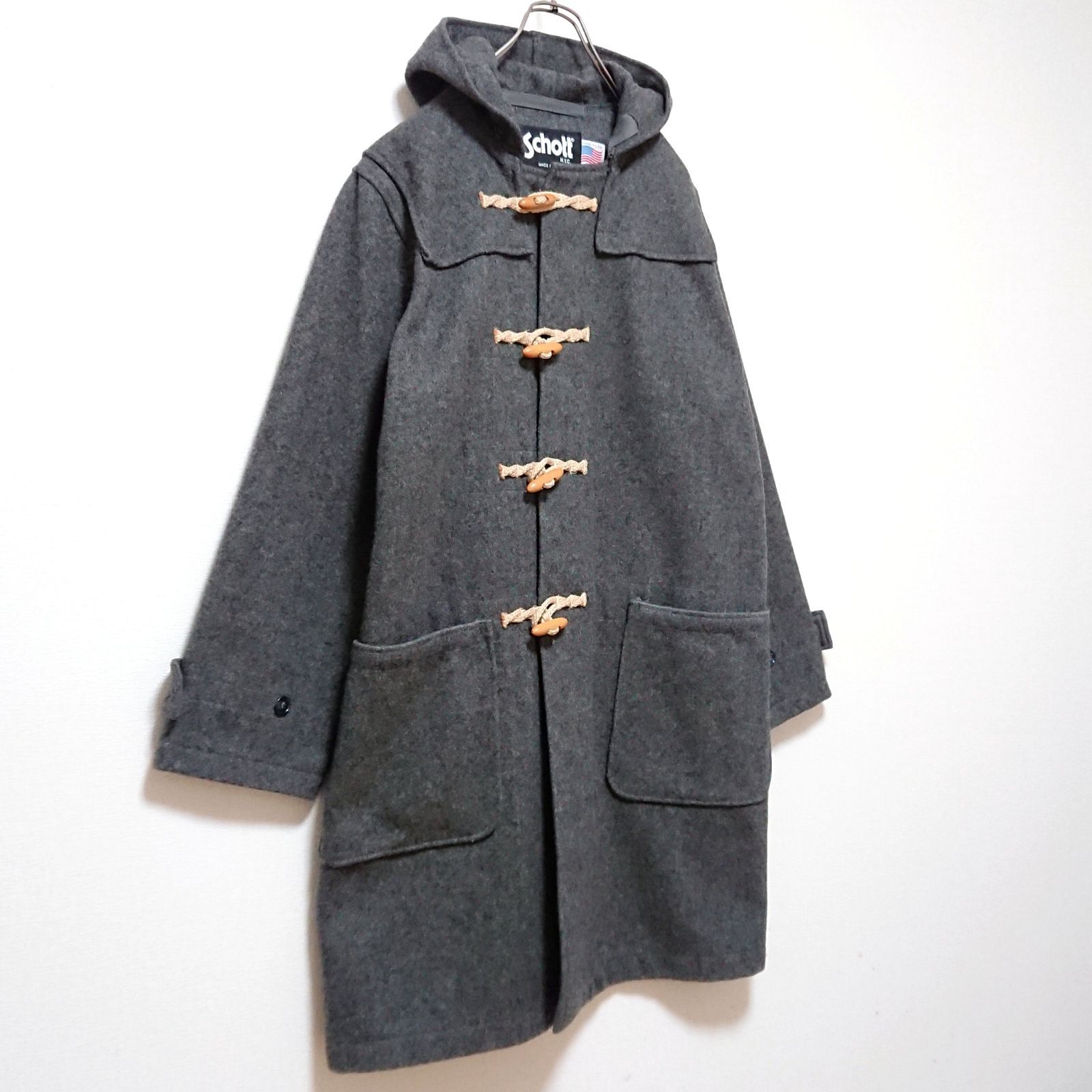 希少 ショット USA製 ロング丈 オーバーサイズ ダッフル コート - メルカリ