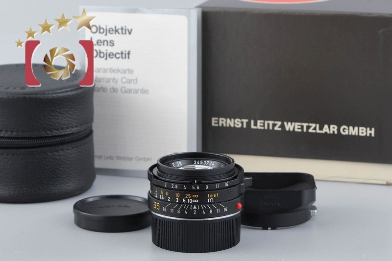 【中古】Leica ライカ SUMMICRON-M 35mm f/2 第4世代 6-bit 11310 ドイツ製 7枚玉 元箱付き 中古】Leica ライカ SUMMICRON-M 35mm f/2 第4世代 6-bit 11310 ドイツ