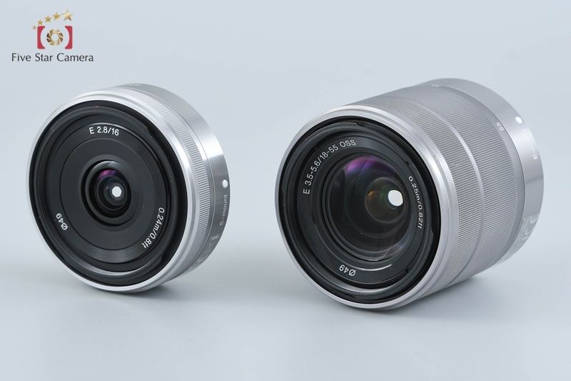 カメラ 【】SONY ソニー α NEX-5 ダブルレンズキット シルバー