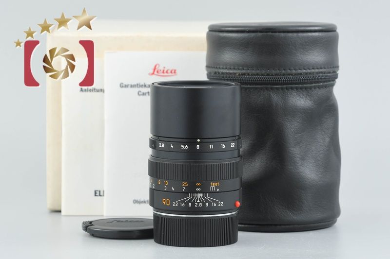 中古】Leica ライカ ELMARIT-M 90mm f/2.8 ブラック E46 第2世代 