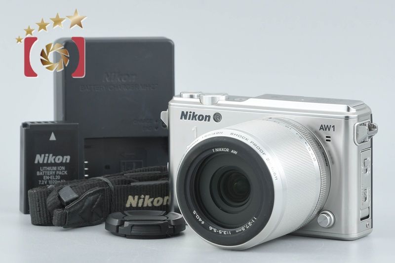 中古】Nikon ニコン 1 AW1 防水ズームレンズキット シルバー 