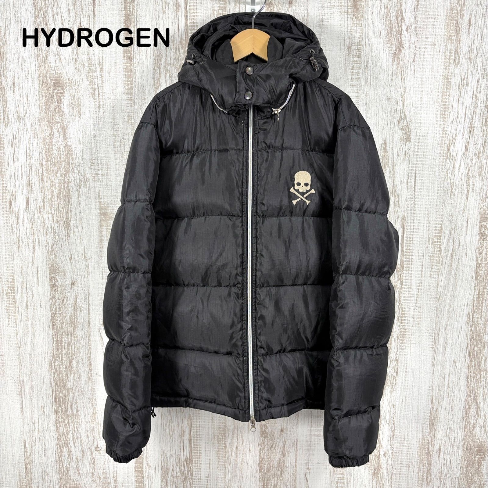 HYDROGEN ハイドロゲン スカル ドクロ 刺繍 ダブルジップアップ 2way
