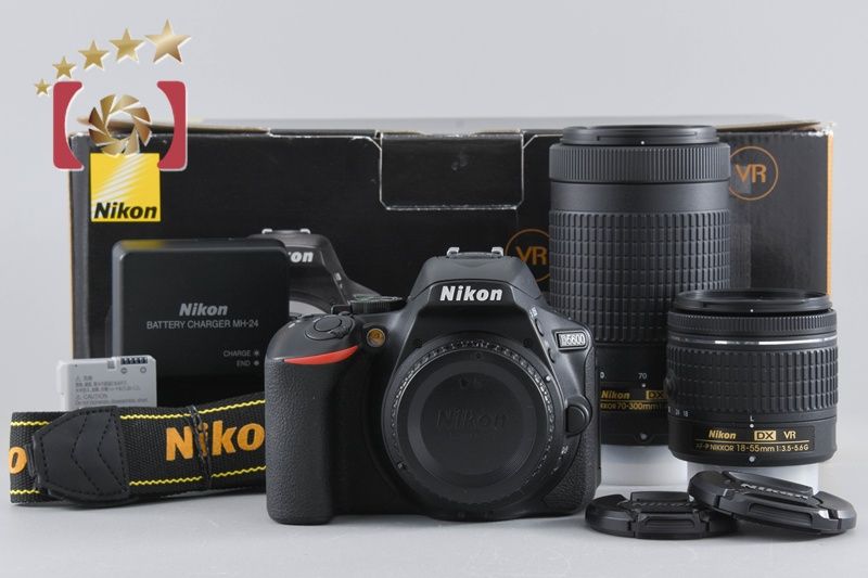 中古】Nikon ニコン D5600 ダブルズームキット シャッター回数僅少 元