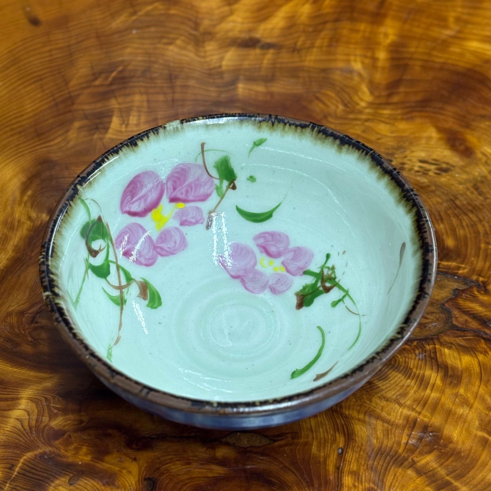 斉山窯 太田恵 波佐見焼 鉢 花柄 陶磁器 手描き カップ 作家物 茶道具