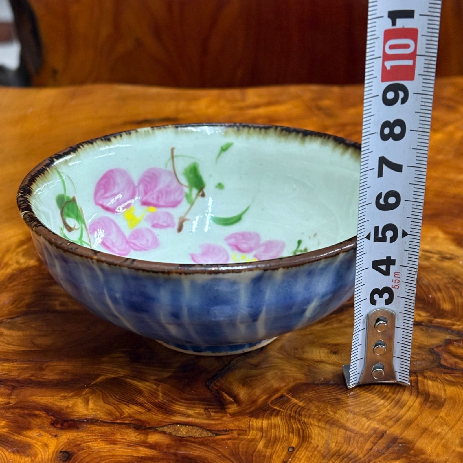 斉山窯 太田恵 波佐見焼 鉢 花柄 陶磁器 手描き カップ 作家物 茶道具