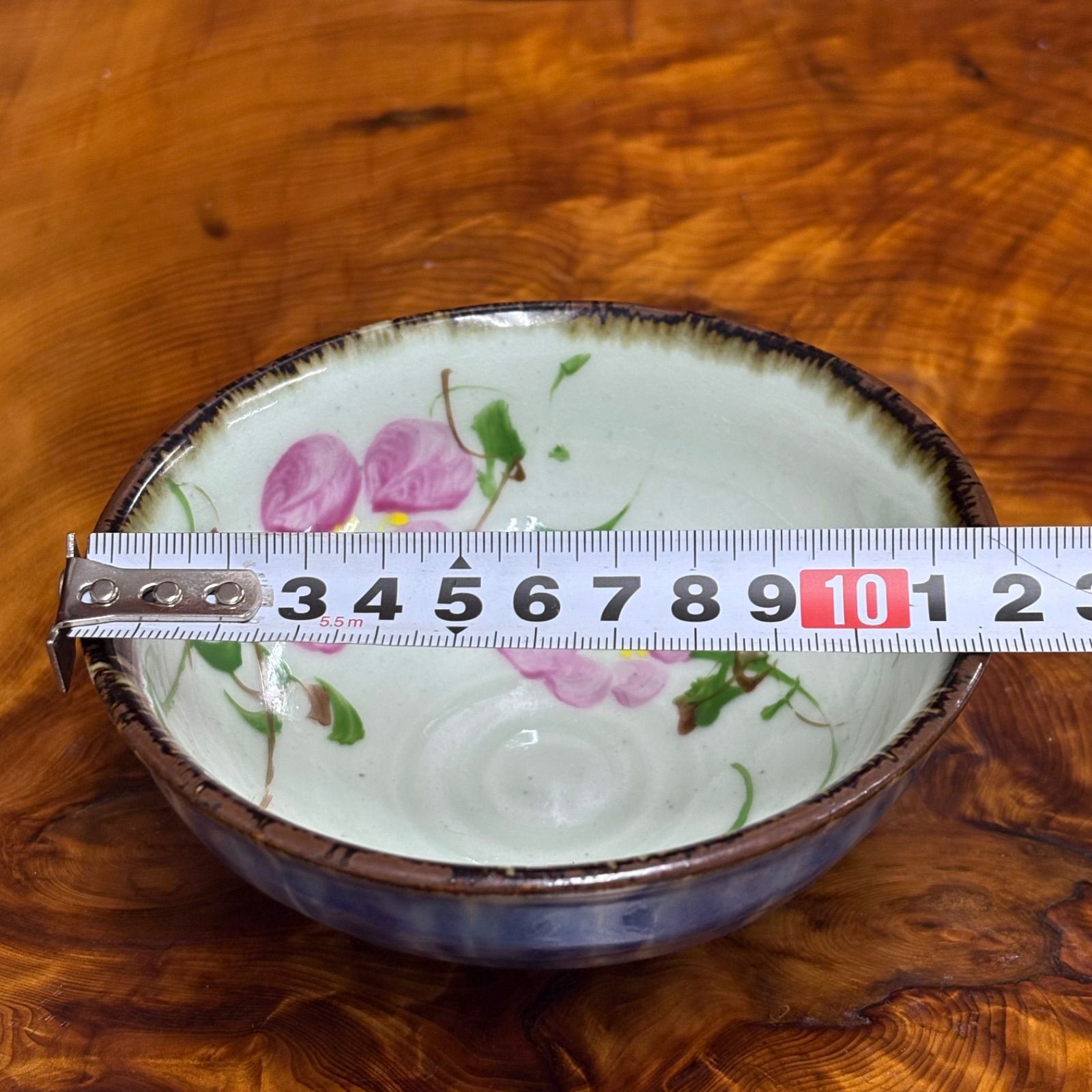 斉山窯 太田恵 波佐見焼 鉢 花柄 陶磁器 手描き カップ 作家物 茶道具