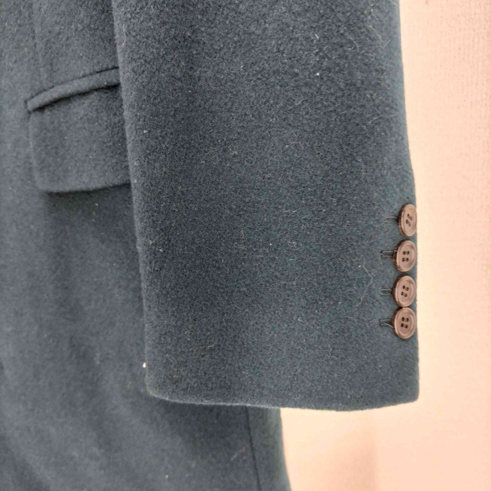 リチウムオム LITHIUM HOMME ウールナイロン混チェスターコート メンズ