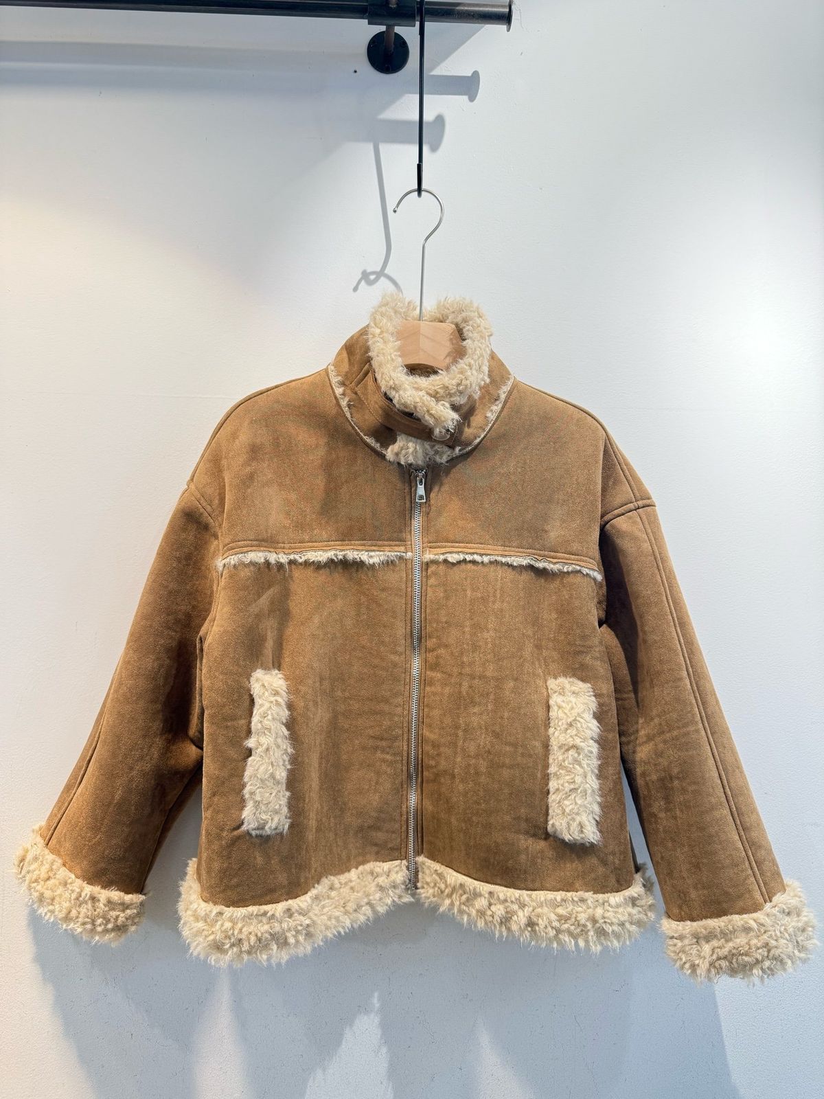 2202-0 ボア 起毛 ムートン ジャケット アウター 新作 - メルカリ