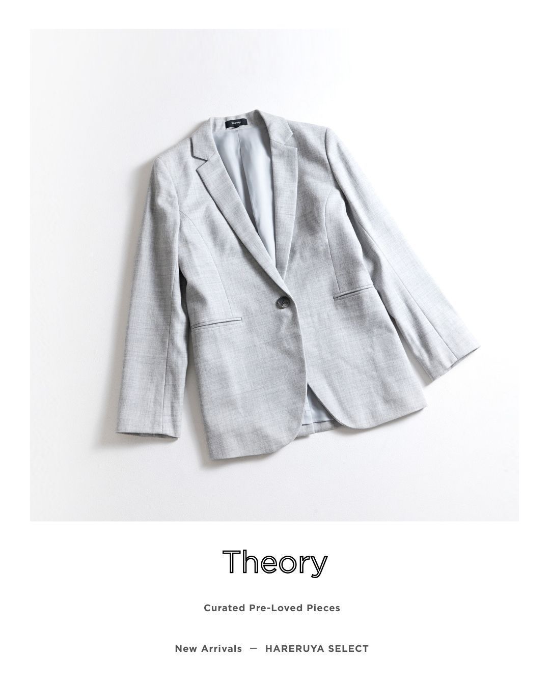 Theory セオリー　テーラード ジャケット ウール グレー　4 132t*美品 Theory セオリー サキソニー ウール テーラードジャケット 4