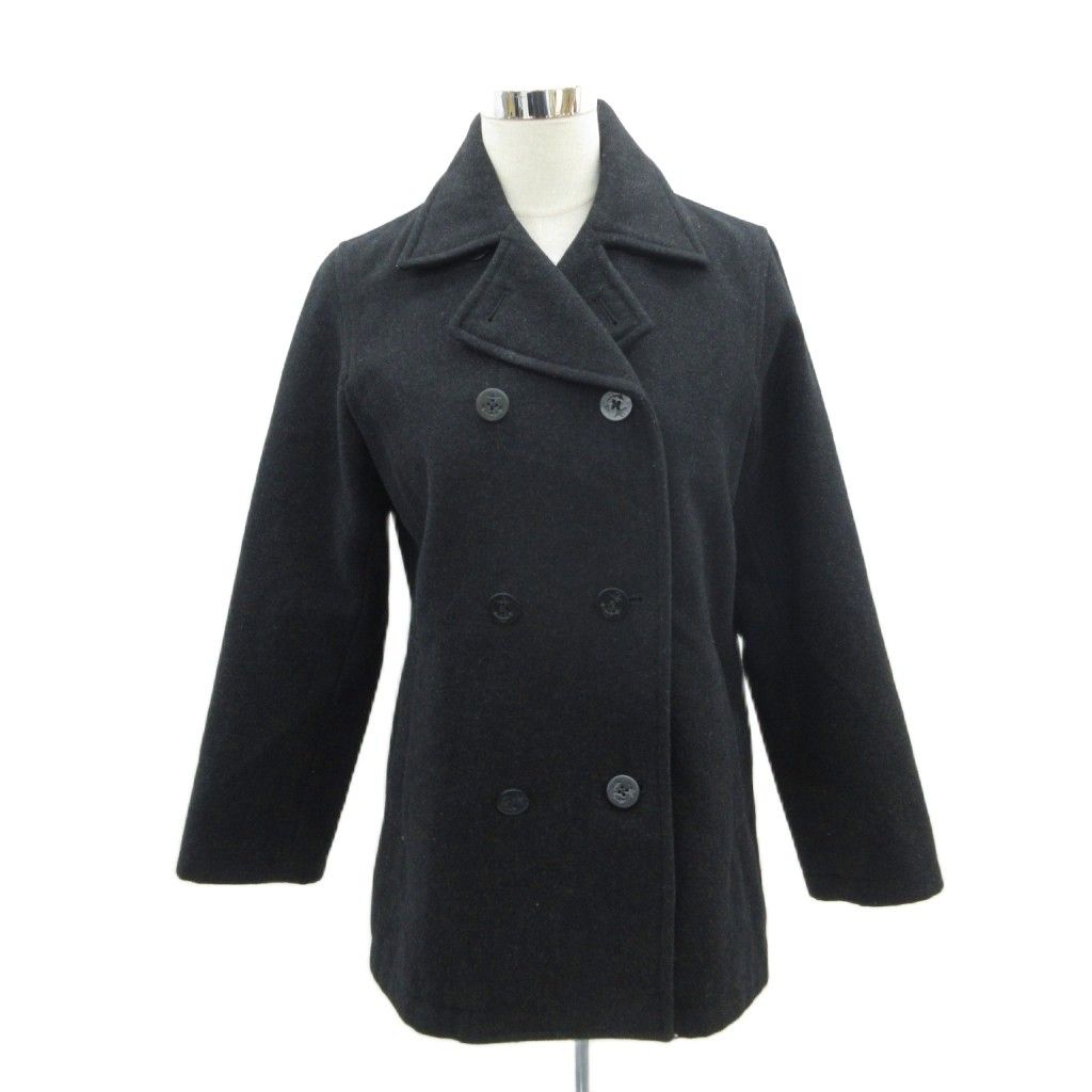 イーストボーイ EAST BOY Pコート ピーコート ミドル丈 9 黒 ブラック