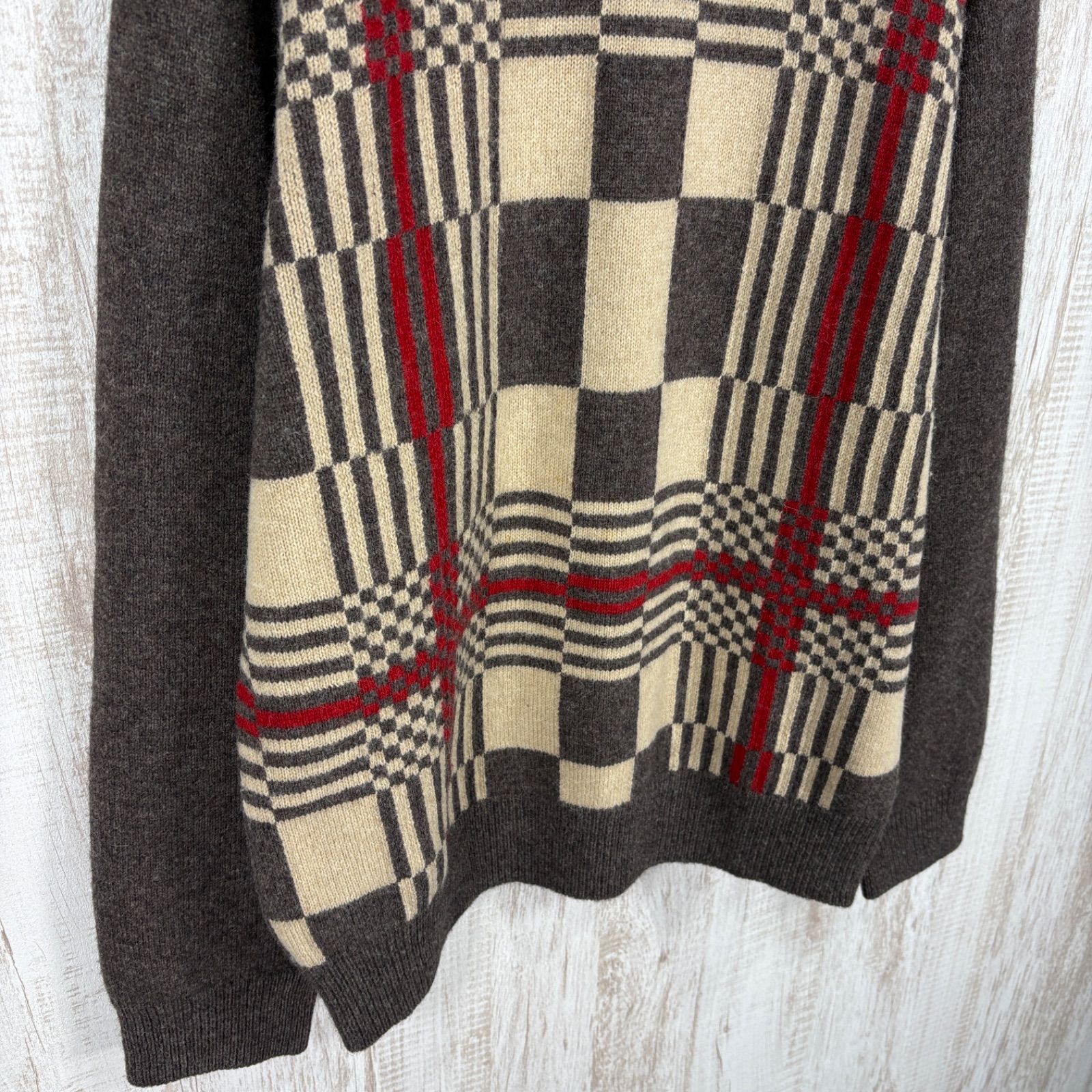 BURBERRY LONDON バーバリーロンドン マルチチェック クルーネック