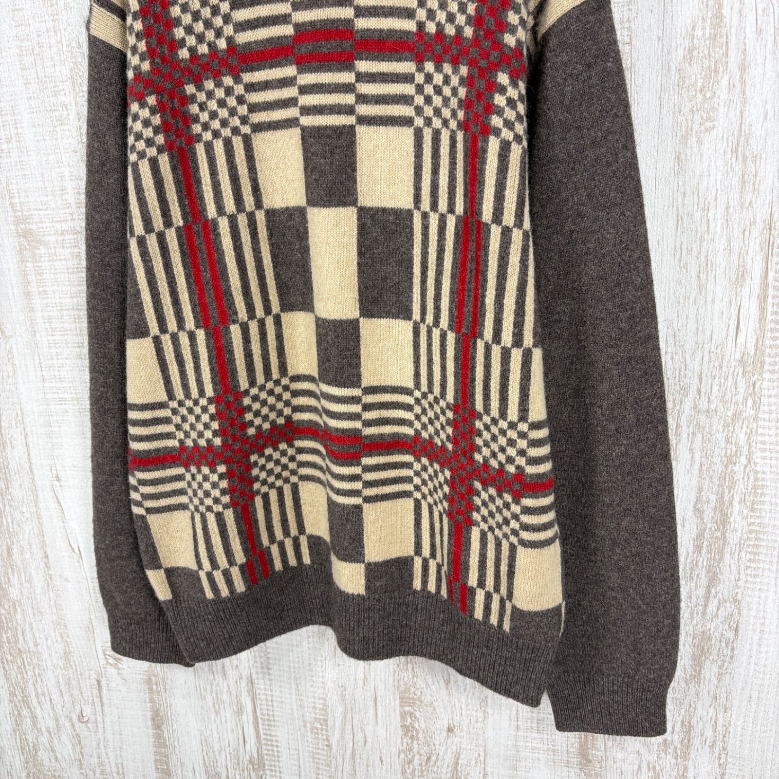 BURBERRY LONDON バーバリーロンドン マルチチェック クルーネック