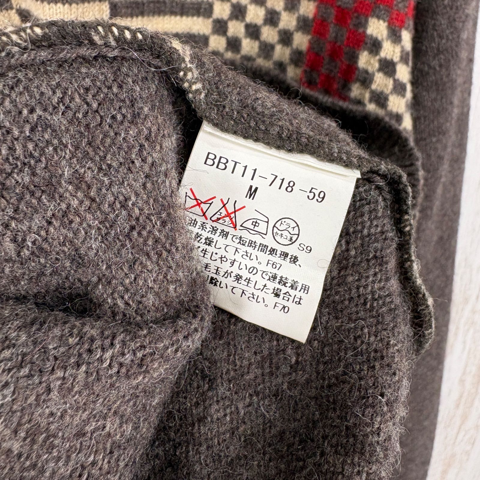 BURBERRY LONDON バーバリーロンドン マルチチェック クルーネック