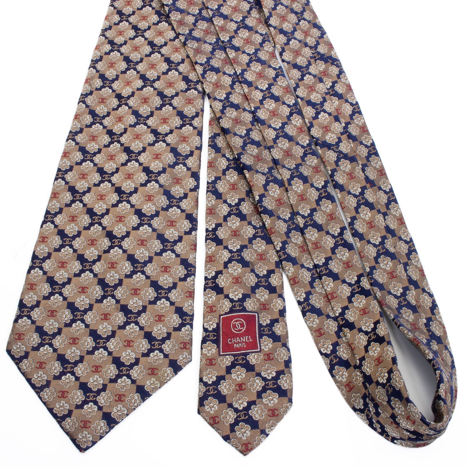 送料無料 シャネル ネクタイ ワイドタイ ジャガードタイ メンズ