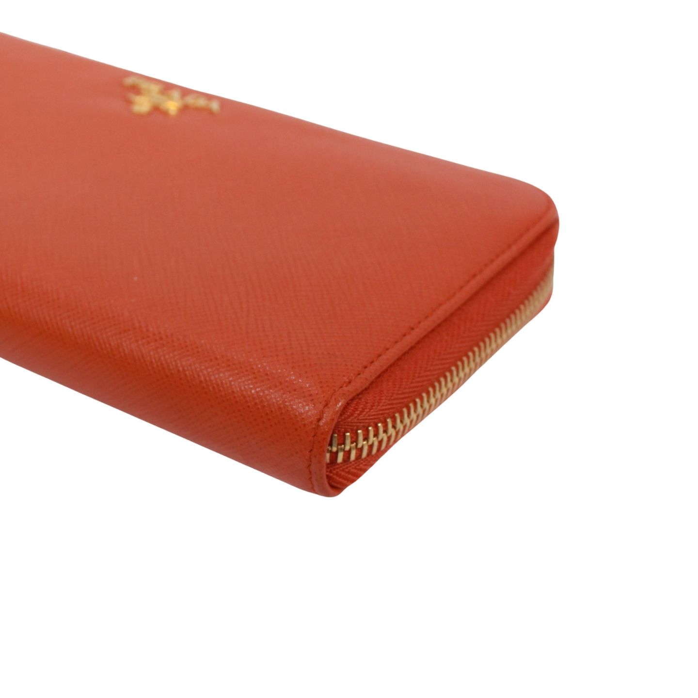 PRADA サフィアーノ ラウンドファスナー レザー ブラック 長財布