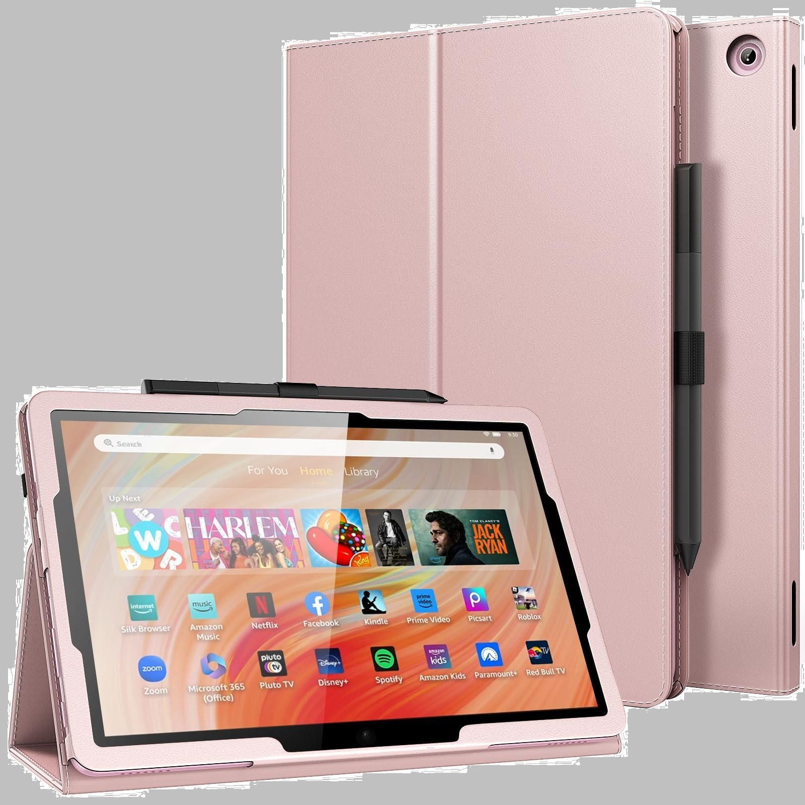 カバー付き　Fire HD 10 Plus タブレット HD10 Fire ケース 第13世代-2023年発売/Fire HD10 & HD10 Plus ケース