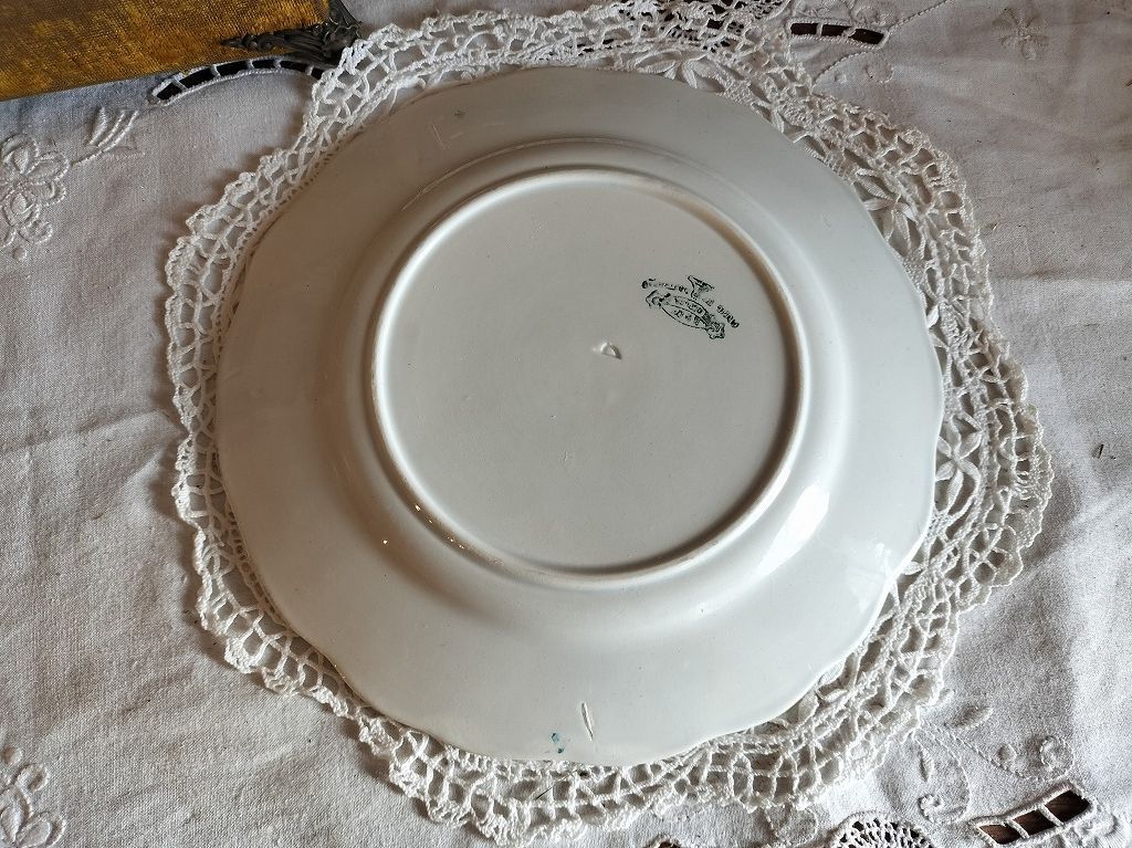 フランス アンティーク クレイユモントロー Fraise イチゴ