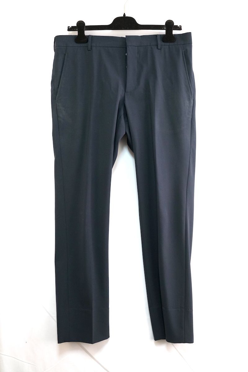 PRADA プラダ ウール テーパードパンツ スラックス ブラック 48サイズ