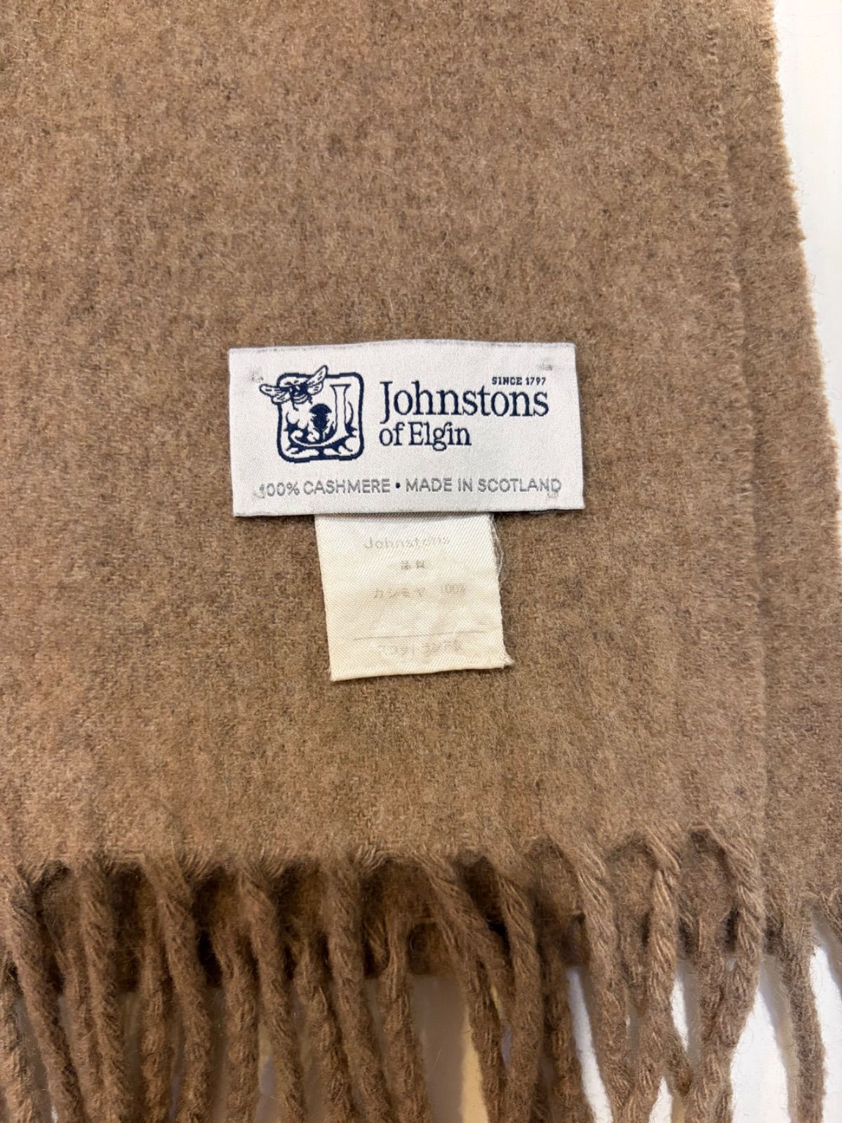 ジョンストンズ カシミア カシミヤ 大判 ストール オッター otter