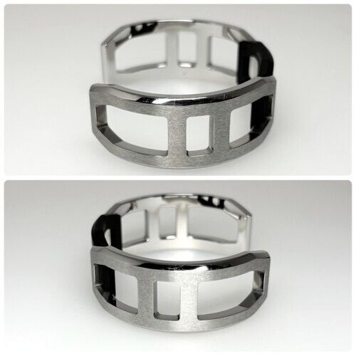 HERMES エルメス テトリス カフ ステンレススチール PVD シルバー