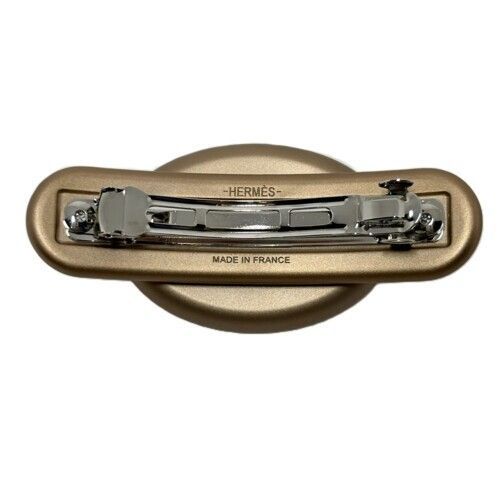 HERMES エルメス トリ・マイヨン PM バレッタ 231033G アルミニウム