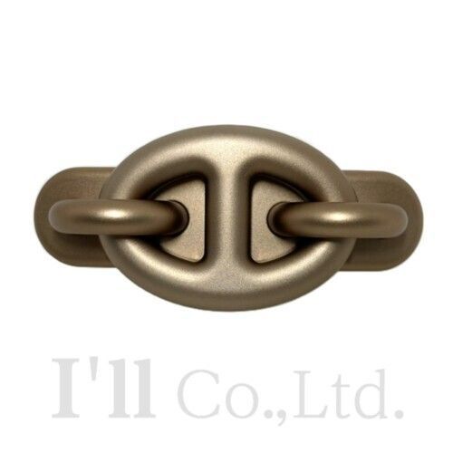 HERMES エルメス トリ・マイヨン PM バレッタ 231033G アルミニウム