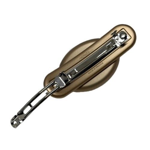 HERMES エルメス トリ・マイヨン PM バレッタ 231033G アルミニウム