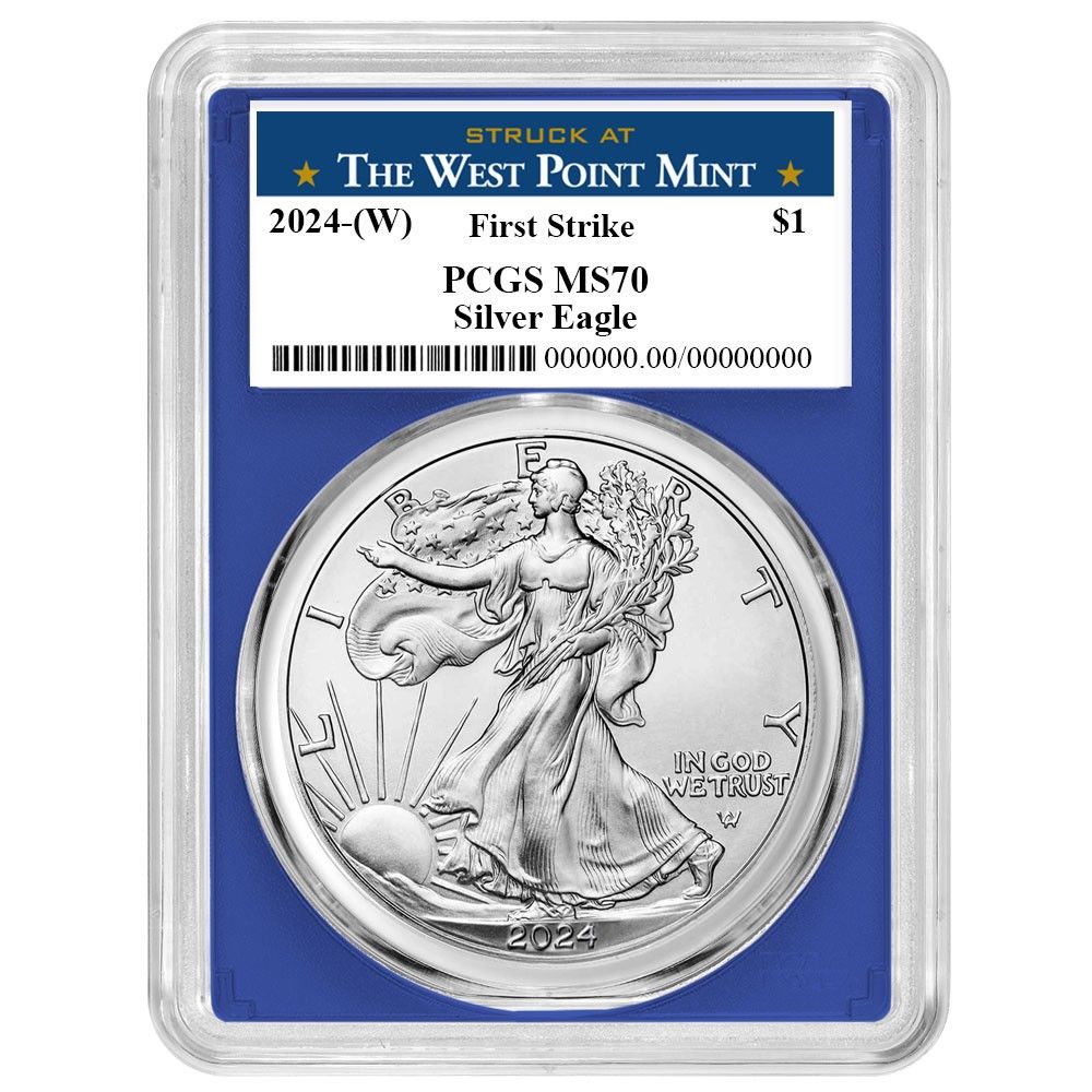 2024年 (W) 1ドル アメリカン シルバー イーグル PCGS MS70 FS