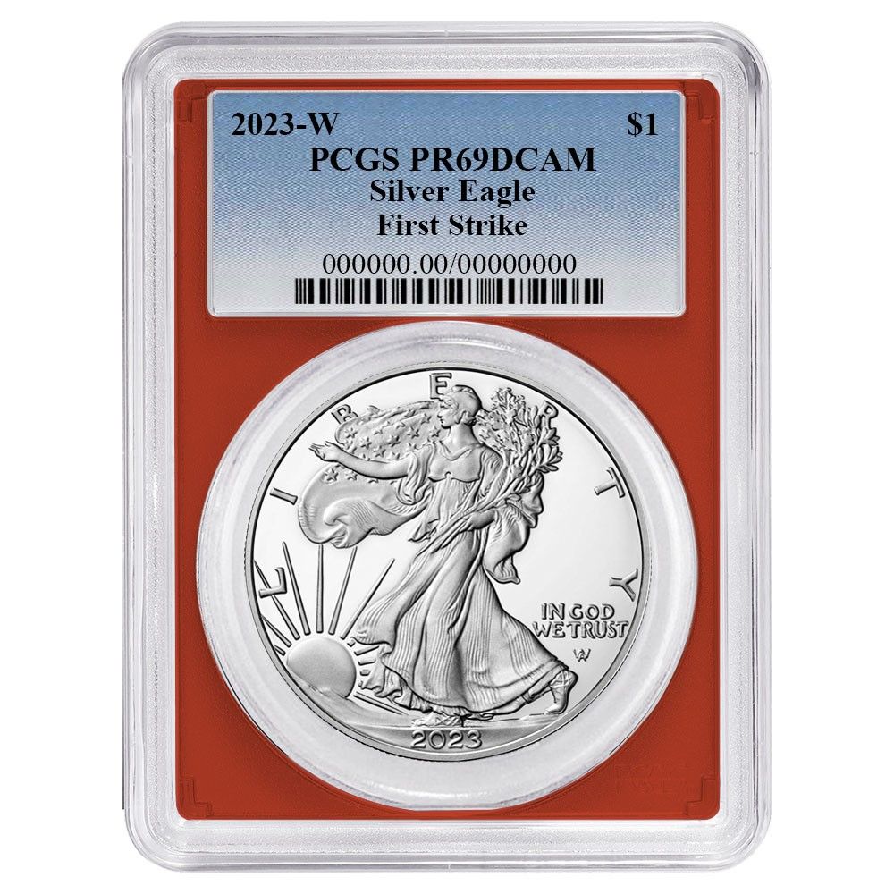 2023-W プルーフ 1ドル アメリカン シルバー イーグル PCGS PR69DCAM