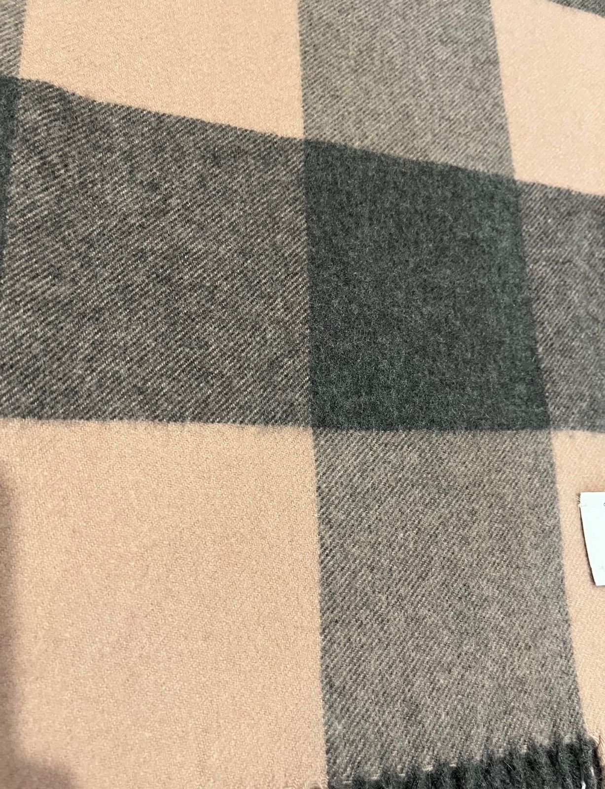 ハウントHAUNT別注 ジョンストンズ カシミア 大判ストール ブロック