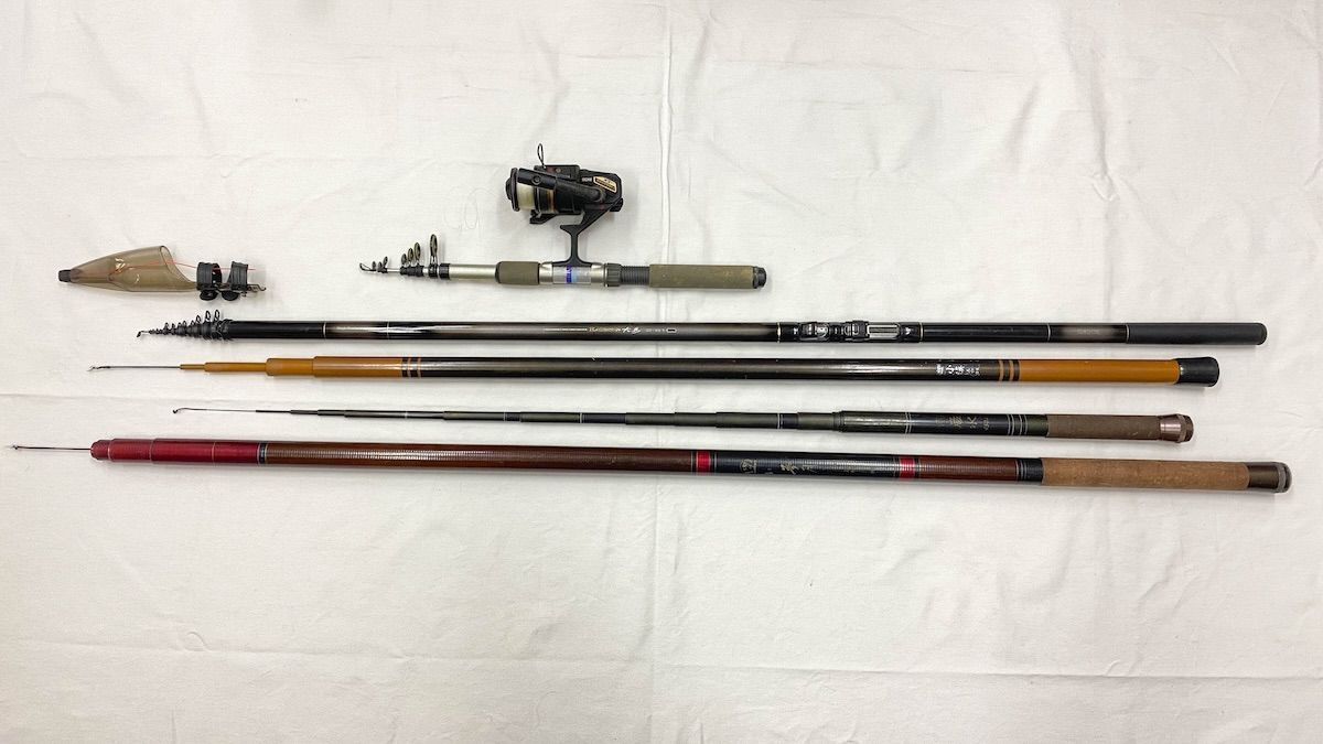 ZK282】釣竿 5点 & リール 1点 セット ダイワ ロング 大島 2-81V 他