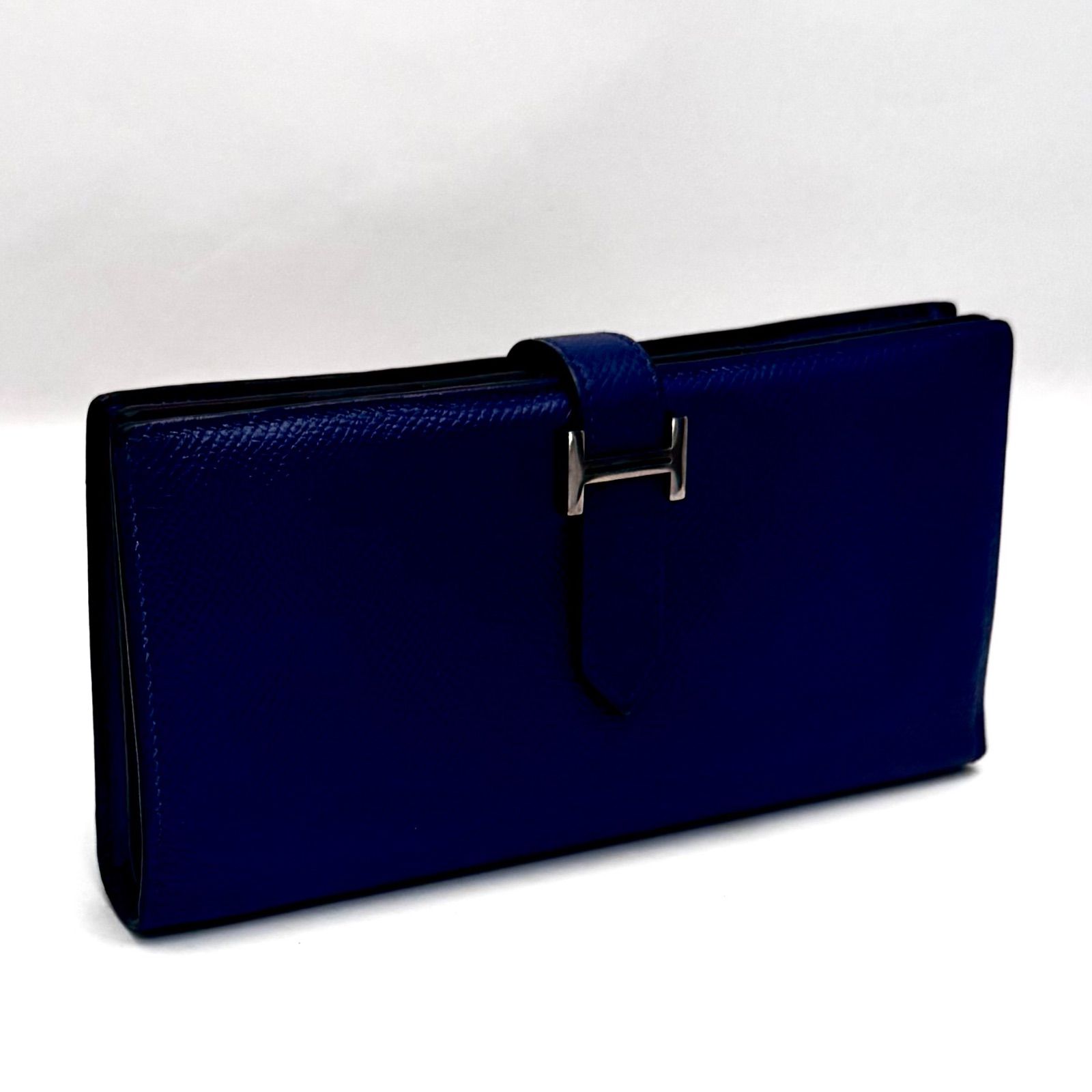 HERMES【ベアンスフレ｜正規品保証】エルメス 長財布 刻印T 紺 