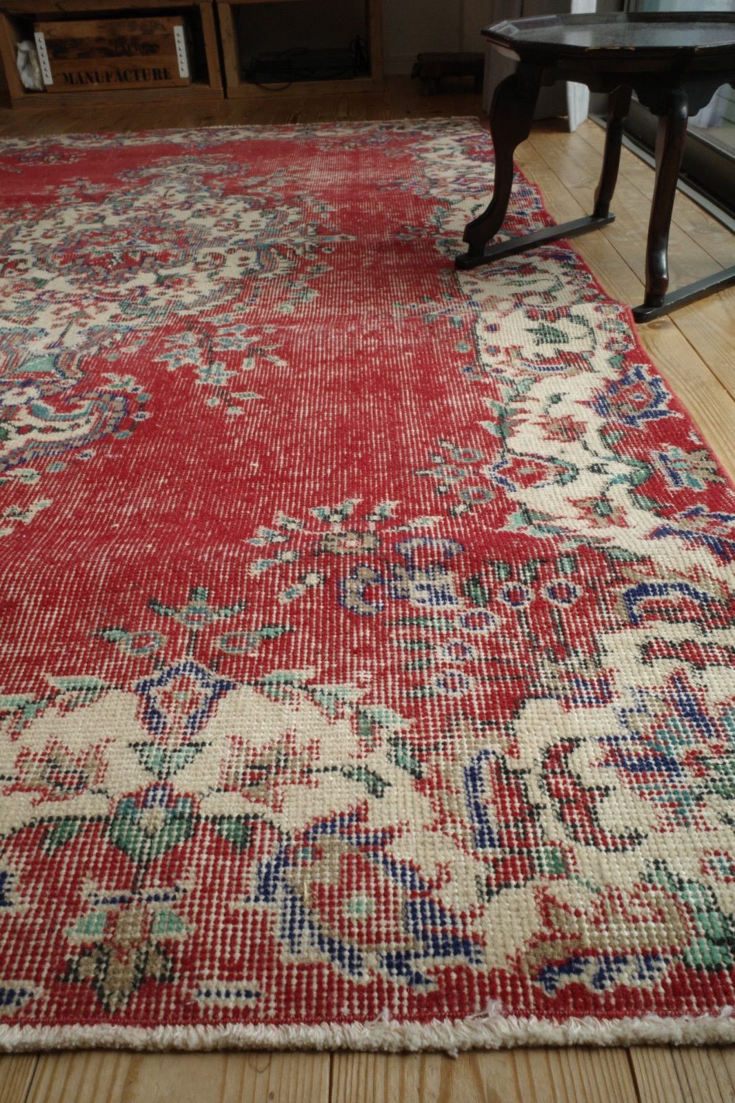 トルコ ヴィンテージラグ レッド メダリオン - メルカリ