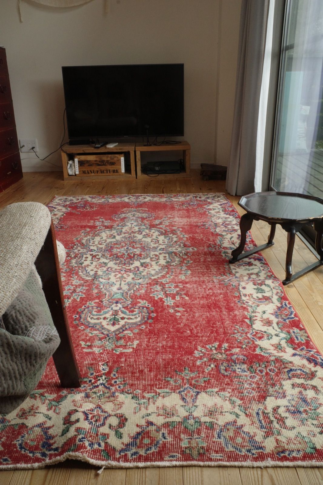 トルコ ヴィンテージラグ レッド メダリオン - メルカリ