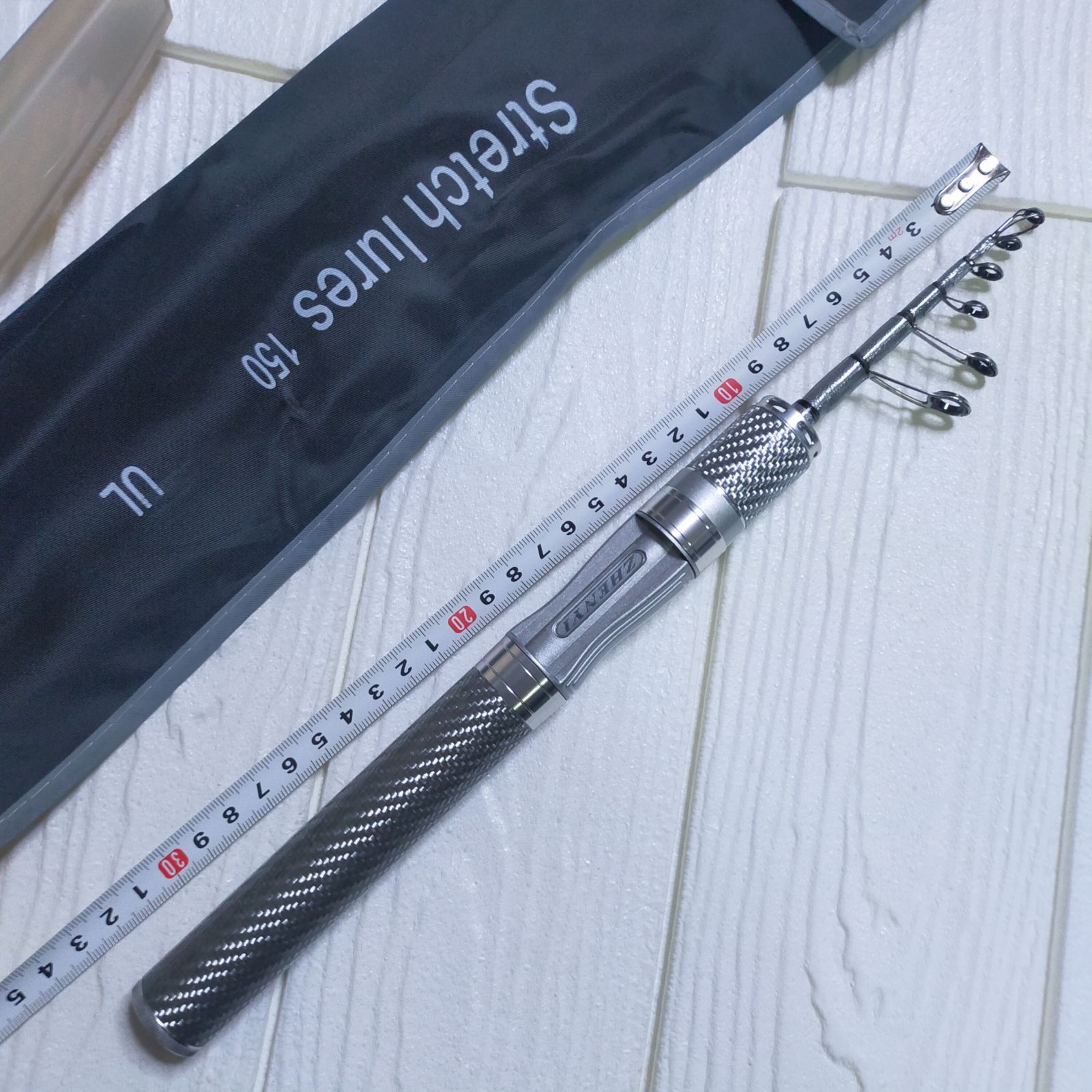 新品】5ftスピニングロッドUL 軽量コンパクトなテレスコロッド