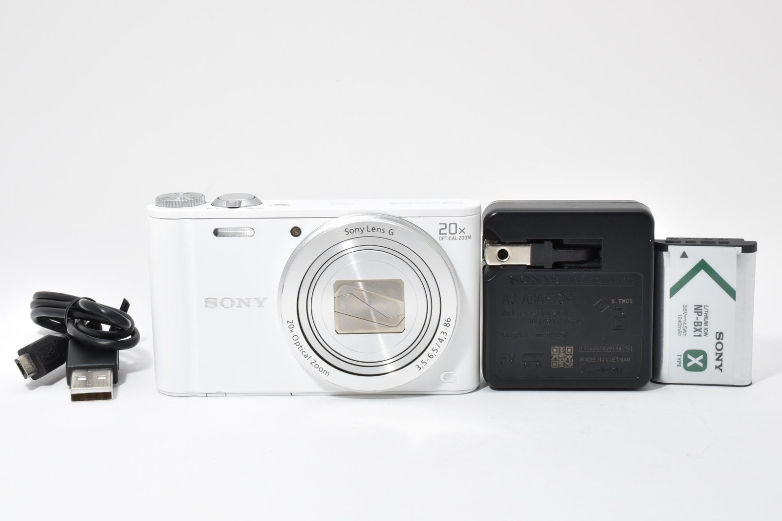 返品保証】☆極上美品☆ ソニー SONY Cyber-shot DSC-WX300 ホワイト