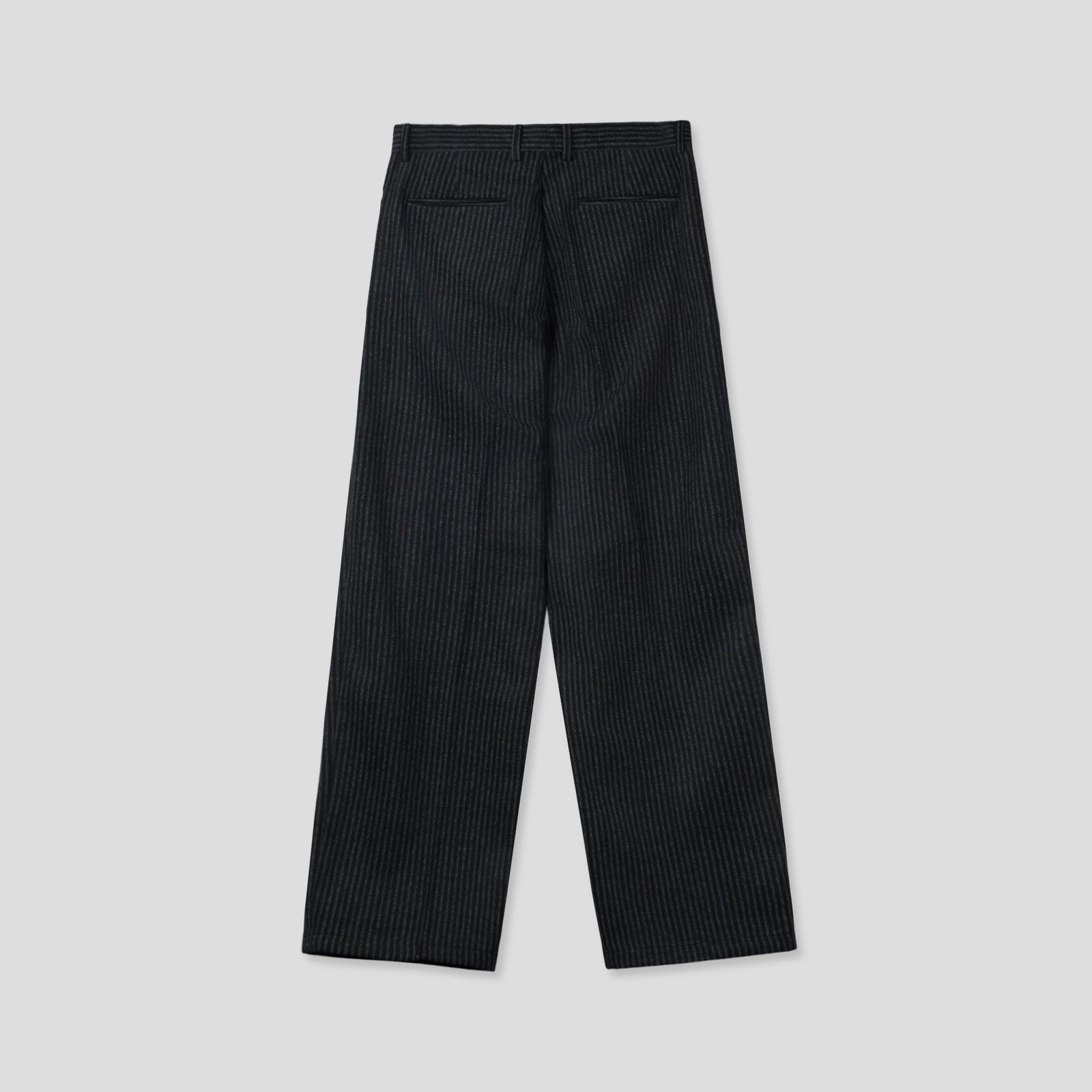 ウィンターストライプツータックウールスラックス - メルカリ