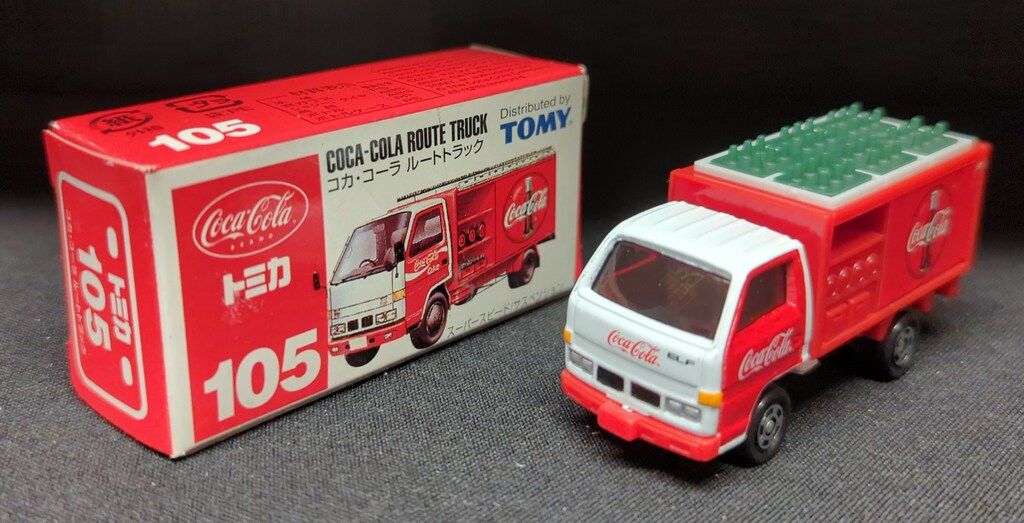 トミー トミカ赤箱中国製 コカ・コーラ ルートトラック 105 - メルカリ