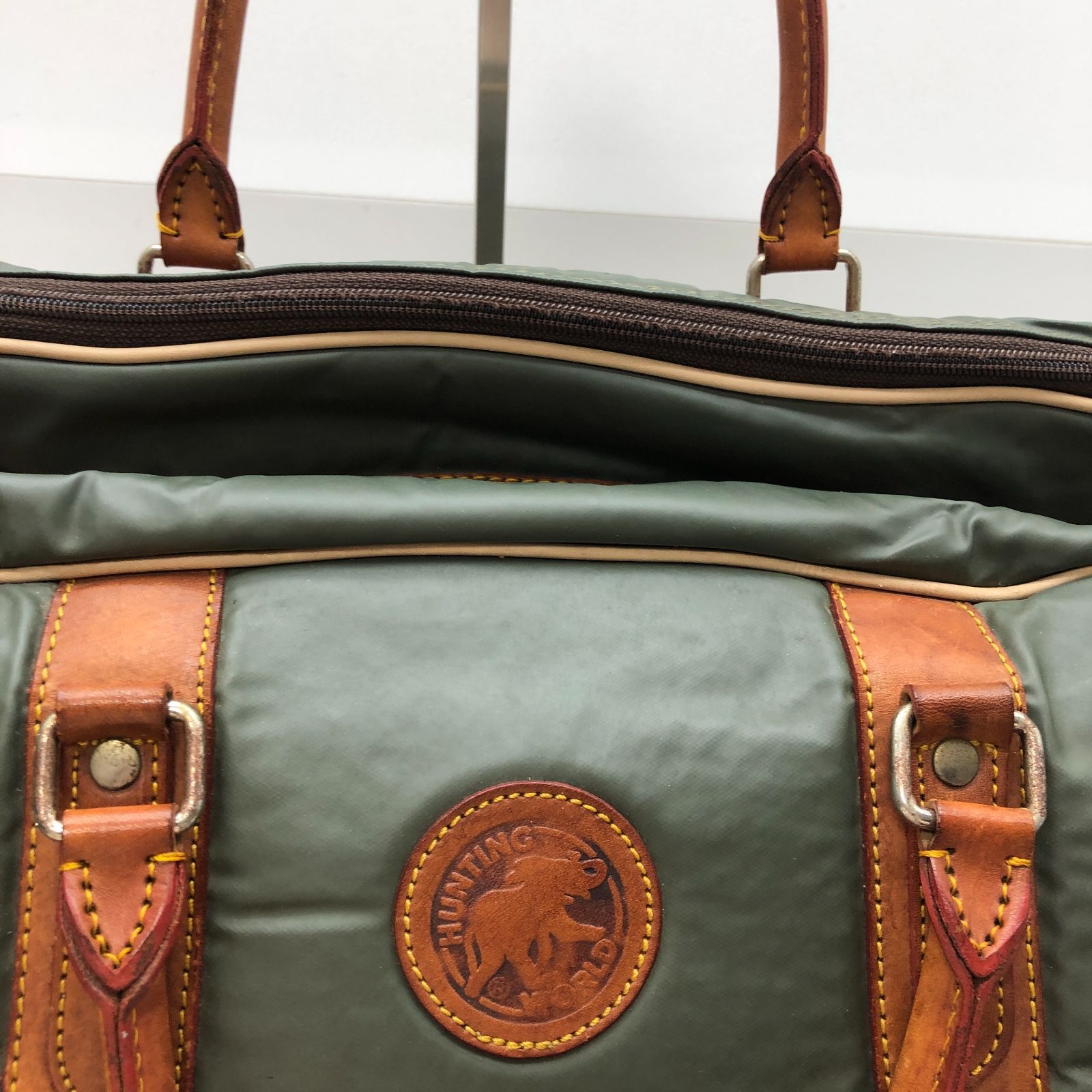 HUNTING WORLD ボストンバッグ グリーン カーキ ハンティングワールド